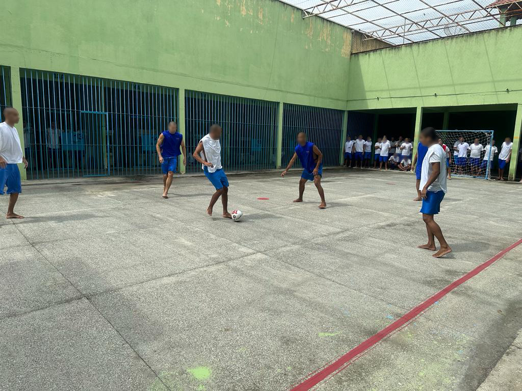 Internos da CDP de São Raimundo Nonato participam de torneio esportivo na unidade penal.