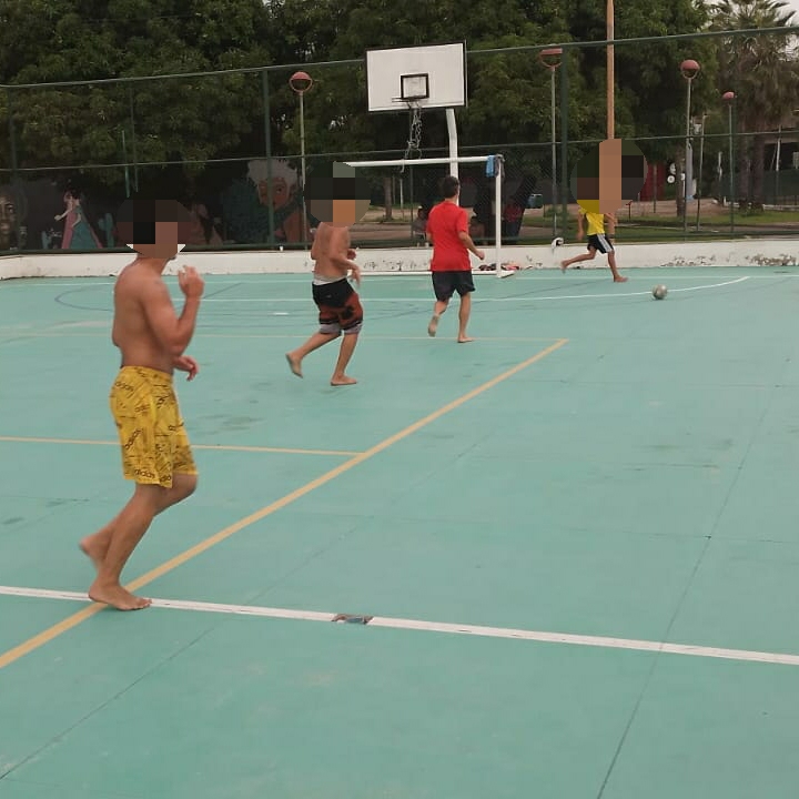 Socioeducandos participam de atividade esportiva na Potycabana