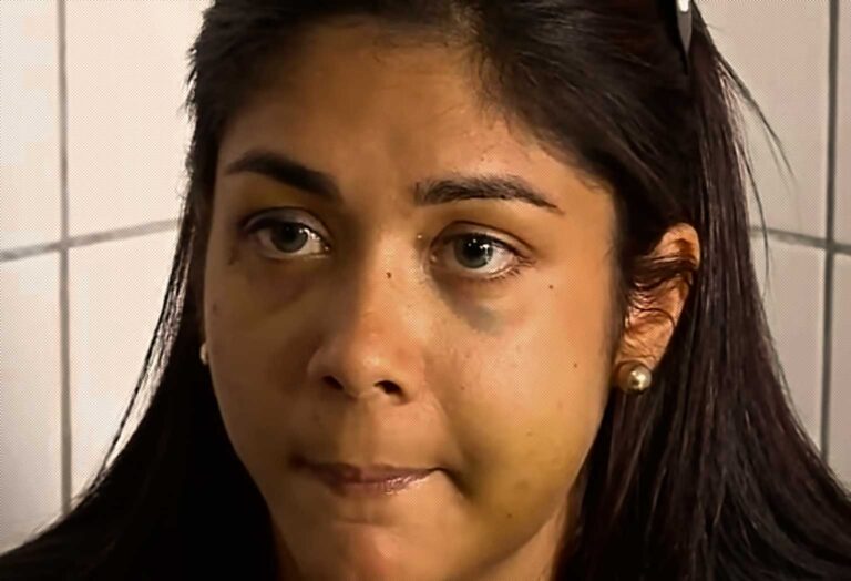Pamela Xavier, vítima de violência do empresário na última sexta-feira em Teresina.