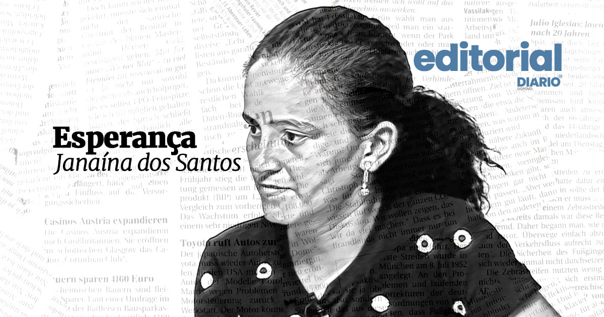 Editorial Janaína dos Santos: esperança.