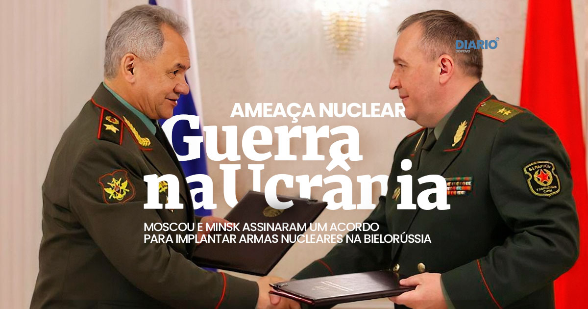 Acordo nucelar entre Rússia e Bielorrússia aumenta a tensão na Guerra da Ucrânia.