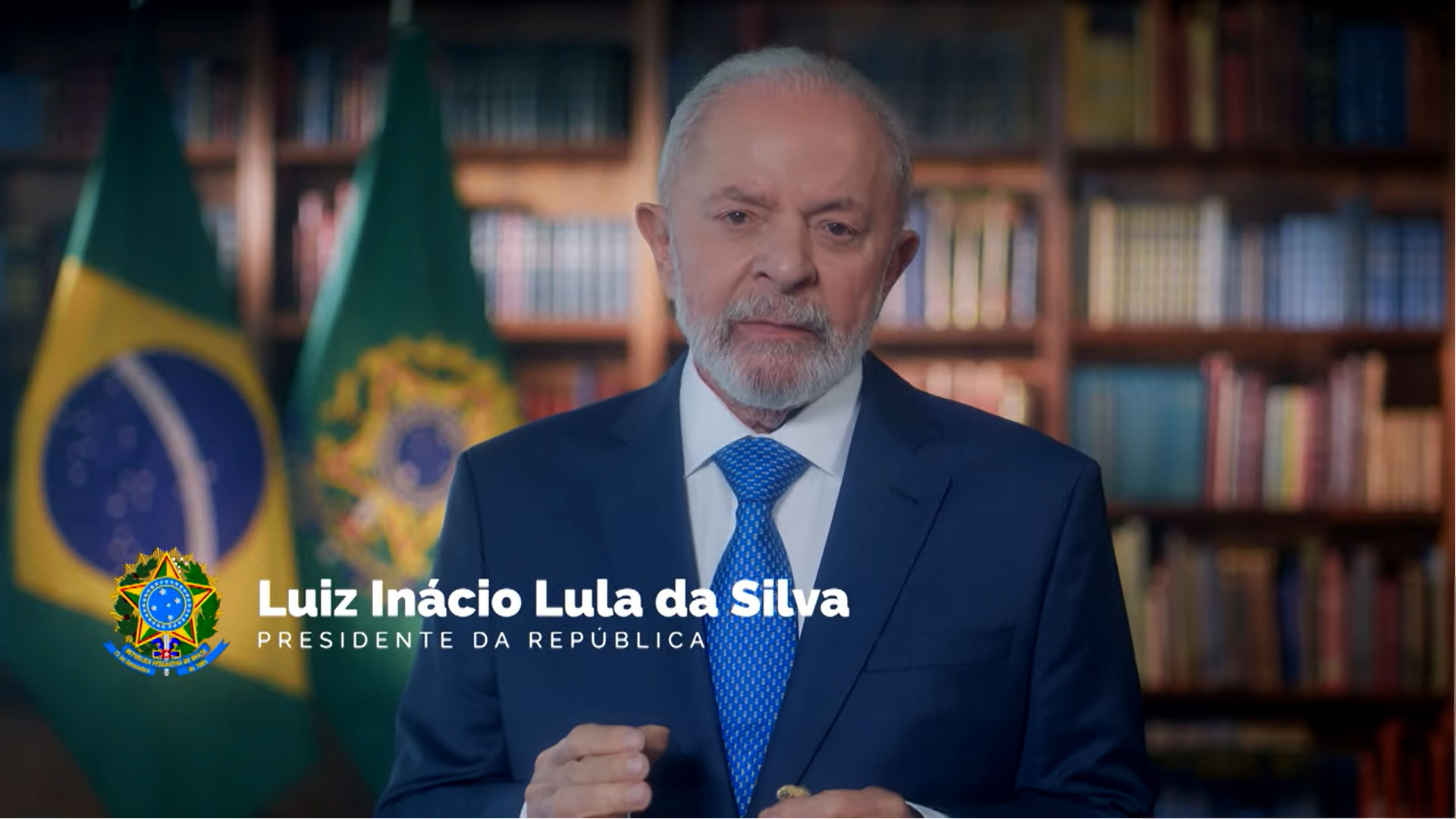 Lula faz pronunciamento oficial em rádio e televisão