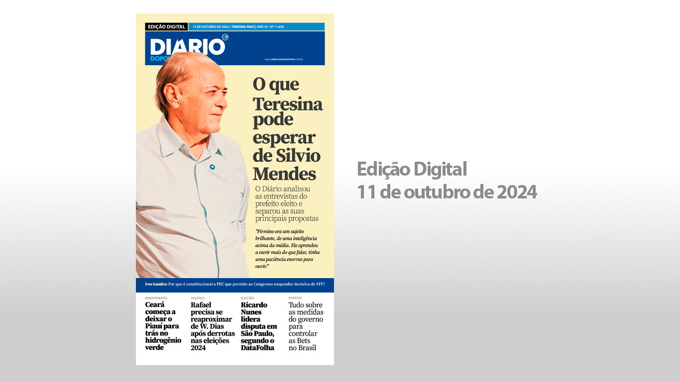 Capa Jornal Diário do Povo de 11 de outubro de 2024