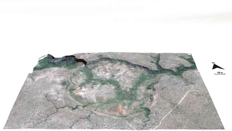 Cratera Redondão, na Bacia do Parníba, pode abrigar diamantes e fragmentos do manto terrestre.