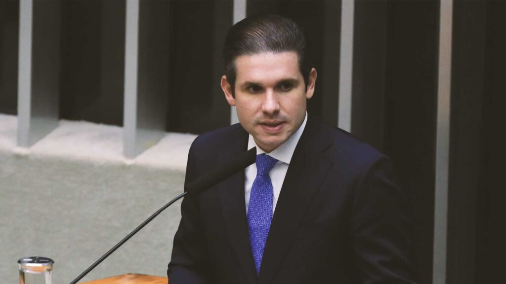 Presidente da Câmara Federal, Hugo Motta.