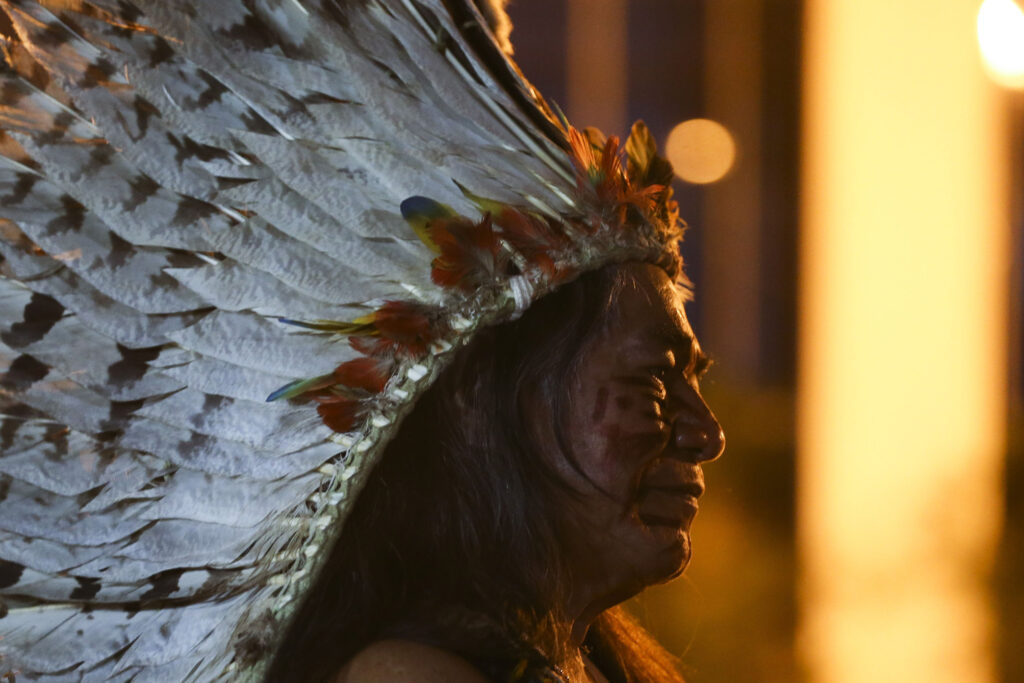 Abertura da exposição Índios: Os Primeiros Brasileiros, no Memorial dos Povos Indígenas, em Brasília. As imagens e documentos expostos permitem que o público viaje pela história do Brasil e dos povos indígenas.