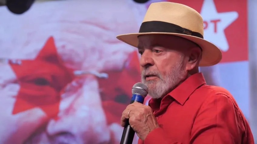 Lula em evento de 45 anos do PT