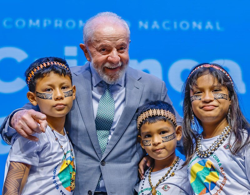 Presidente Lula na cerimônia pacto com a alfabetização