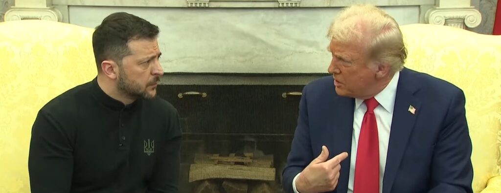 Trump e Zelensky discutem ao vivo no Salão Oval