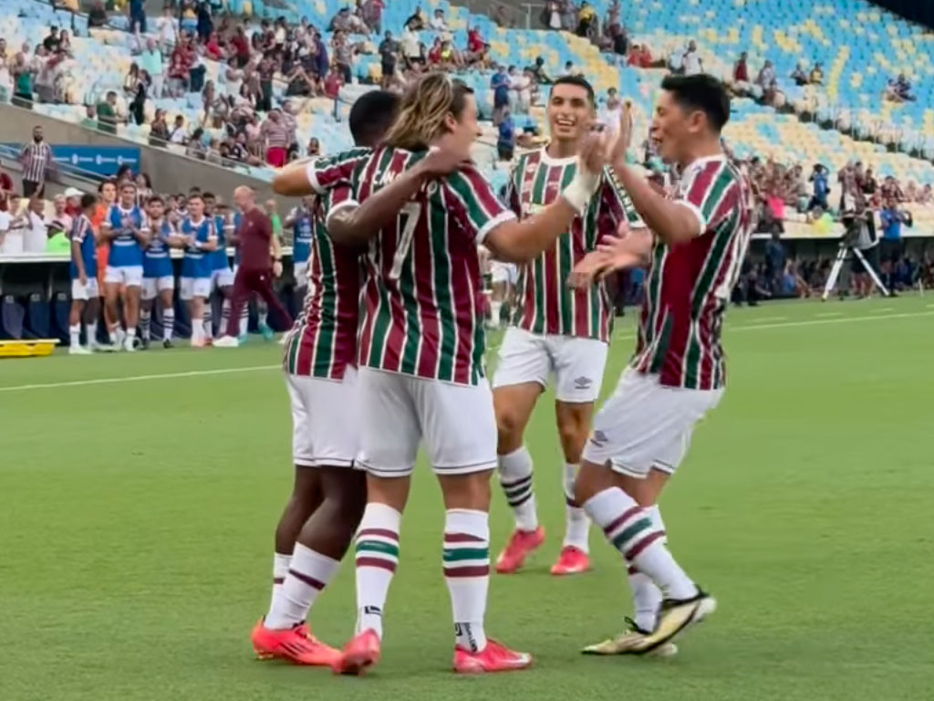 Primeiro gol do Fluminense foi do Canobbio.