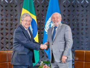Lula discursa na cúpula do G7, defendendo a ONU.