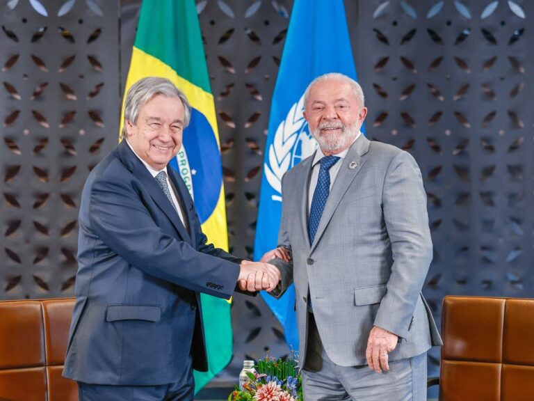 Lula discursa na cúpula do G7, defendendo a ONU.