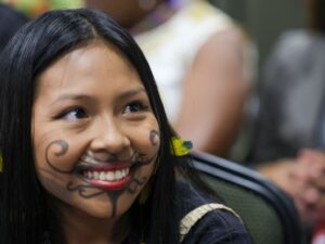 Mulheres de diversas identidades na 5ª CNPM em Brasília.