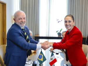 Lula e Claudia Sheinbaum discutem parceria Brasil-México.