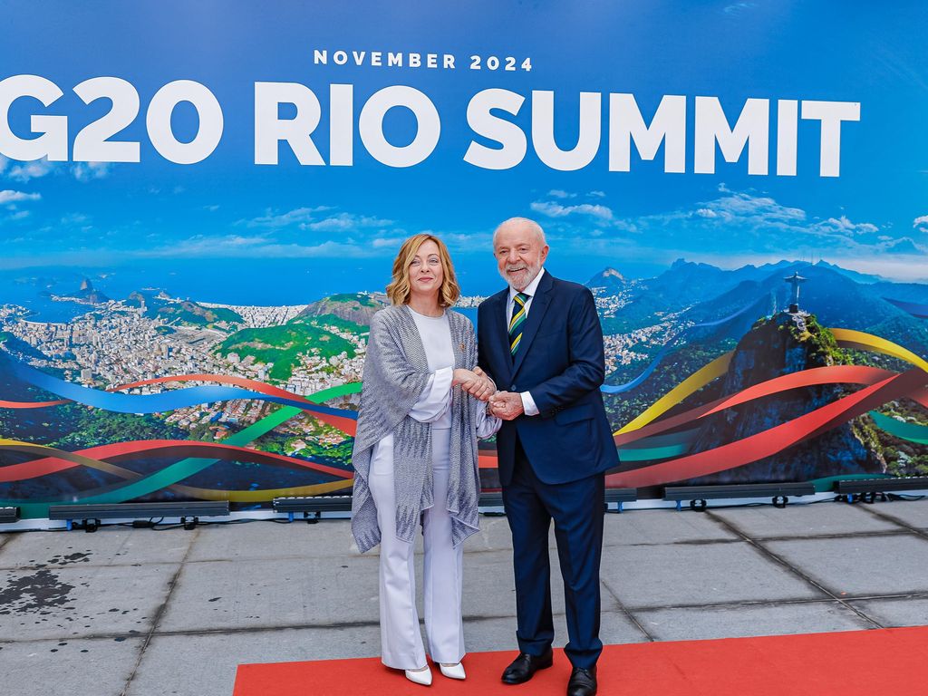 Lula e Giorgia Meloni discutem acordo Mercosul-Itália.